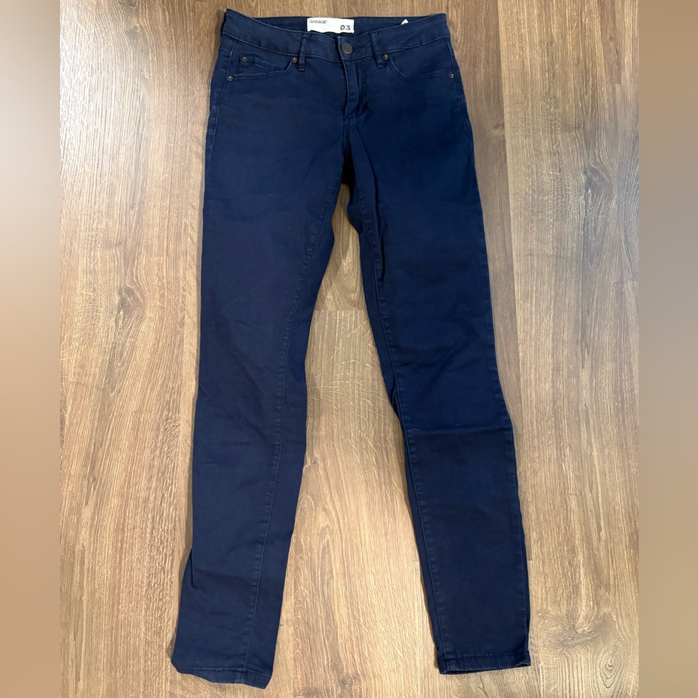 Garage - Women's Navy Blue High Waist Jeggings